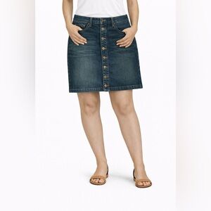 Hollister High Rise Vintage Stretch‎ Button Front Mini Skirts